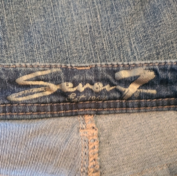 (913) Seven7 Woman's Premium Slim Boot Jeans, Size: 4, Color: Denim Blue - Picture 11 of 14